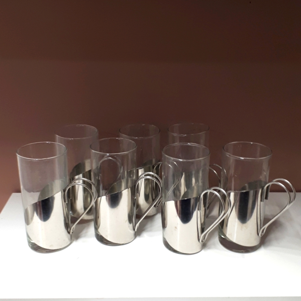 7 Tall Bar Glassware Danish Set Hot Toddy Glasses Irish/Coffee/Tea